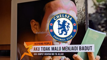 Chelsea tidak malu menjadi badut... Foto: Twitter