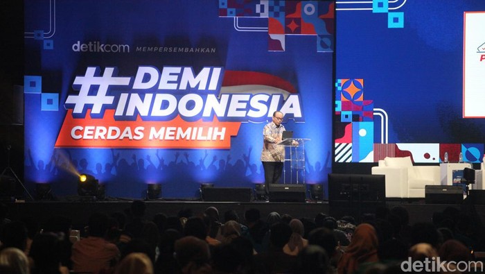 Menkominfo Budi Arie membuka acara #DemiIndonesia Cerdas Memilih. (Foto: Andhika Prasetia)