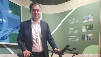 Acer berinovasi dengan Smart eBike, sepeda listrik yang dipandu AI. Foto: Fitraya Ramadhanny/detikcom