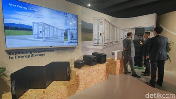 Acer juga membuat power storage untuk menyimpan daya listrik. Foto: Fitraya Ramadhanny/detikcom