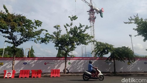 Pembangunan Pasar Umum Negara yang masih tetap dilanjutkan meski belum kantongi dokumen AMDAL, Rabu (7/12/2023).