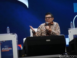 Pimred detikcom Alfito Deannova-Liviana Cherlisa Moderator Debat Cawapres