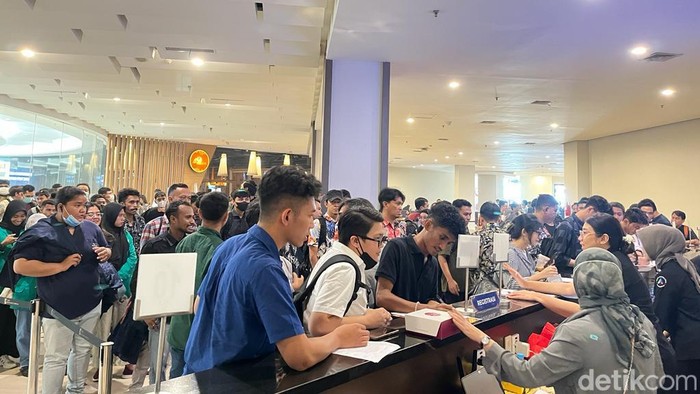 Peserta mulai padati venue #DemiIndonesia Cerdas Memilih. (Anggi/detikcom)