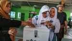 Antusias Siswa SLB di Semarang Ikuti Praktik Pemilu