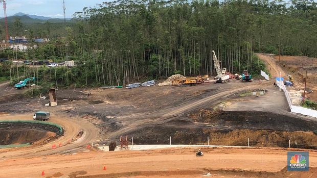 Progress terkini proyek IKN. (վ/Wiji Nurhayat)