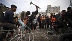 2 Bulan Dibombardir Israel, Korban Tewas di Gaza Tembus 17 Ribu Orang