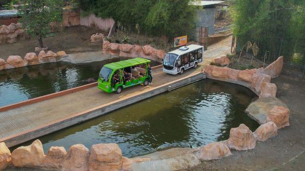 Area Savana di Drive Thru Park Batu.