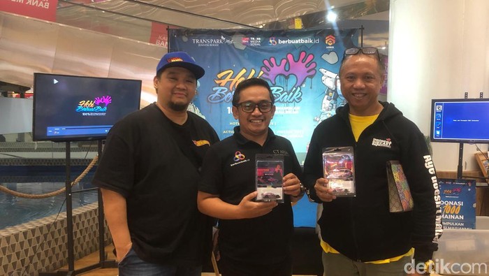 berbuatbaik.id bersama Trans Media Sosial dan Nobox Entertaintment mengajak kolektor mainan ikut serta dalam lelang dan donasi 1.000 mainan untuk anak NTT. (Damaris FKC/detikcom)