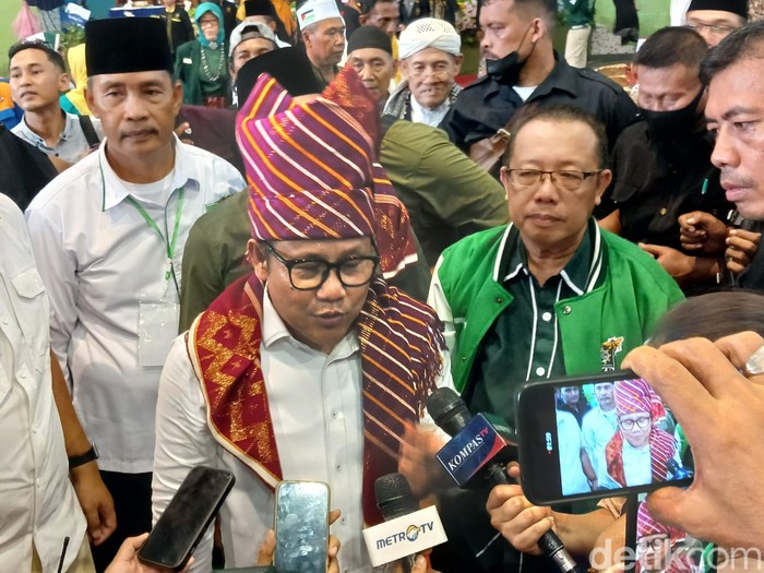 Cak Imin di Binjai, Sumatera Utara, 8 Desember 2023. (Brigitta Belia PS/detikcom)