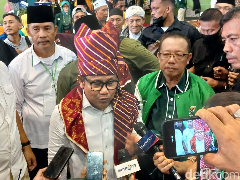 Cak Imin di Binjai, Sumatera Utara, 8 Desember 2023. (Brigitta Belia PS/detikcom)