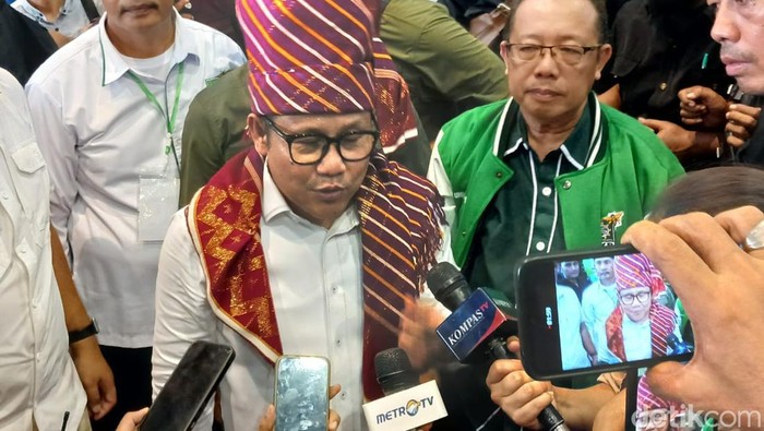 Cak Imin di Binjai, Sumatera Utara, 8 Desember 2023. (Brigitta Belia PS/detikcom)