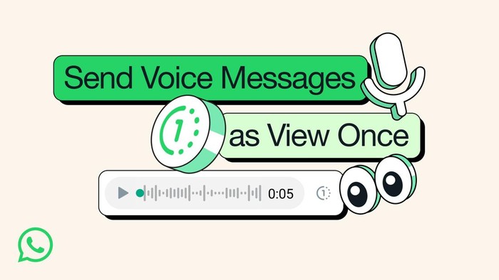 Fitur pesan suara view once WhatsApp