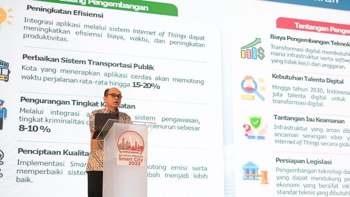 Gerakan Menuju Smart City yang diinisiasi Kominfo untuk mengembangkan kota dan kabupaten di Indonesia lebih cerdas lagi.
