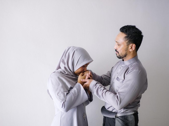 Ilustrasi pasangan muslim