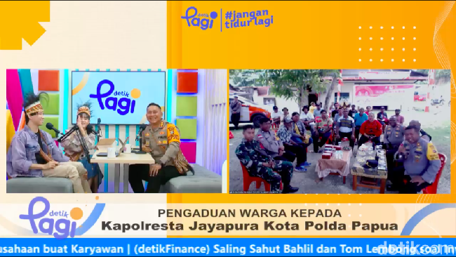 Jumat Curhat detikPagi bersama Kapolresta Jayapura Kota Kombes Victor Dean Mackbon