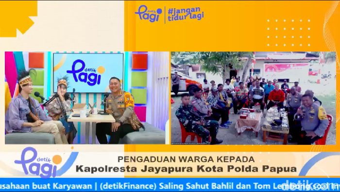 Jumat Curhat detikPagi bersama Kapolresta Jayapura Kota Kombes Victor Dean Mackbon