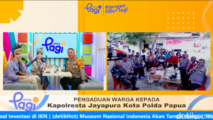 Jumat Curhat detikPagi bersama Kapolresta Jayapura Kota Kombes Victor Dean Mackbon