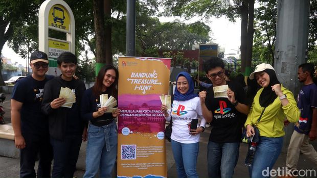 Keseruan Bandung Treasure Hunt pada Jumat (8/12/2023).