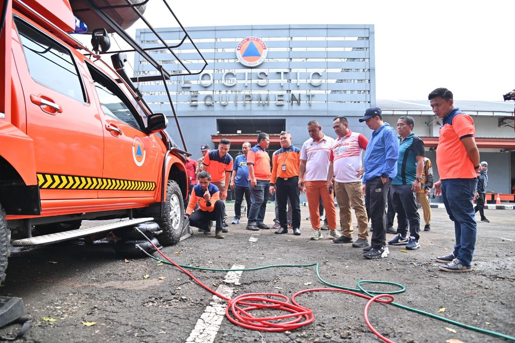 Kesiapan kendaraan siaga bencana. (Dok. BNPB)
