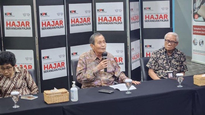 Konferensi pers di Dewas KPK (Adrial/detikcom)