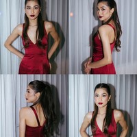 Aktris Mikha Tambayong tampil dalam dua gaya berbeda saat menjadi bridesmaid di pernikahan sahabat, akhir pekan lalu. Bertugas sebagai pengiring pengantin, penampilannya tetap cantik baik di acara siang hari maupun malam. Foto: Instagram/@miktambayong @bagusboker