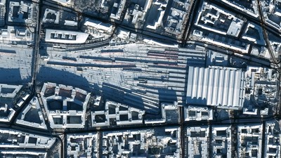 Potret Munich Memutih Akibat Salju