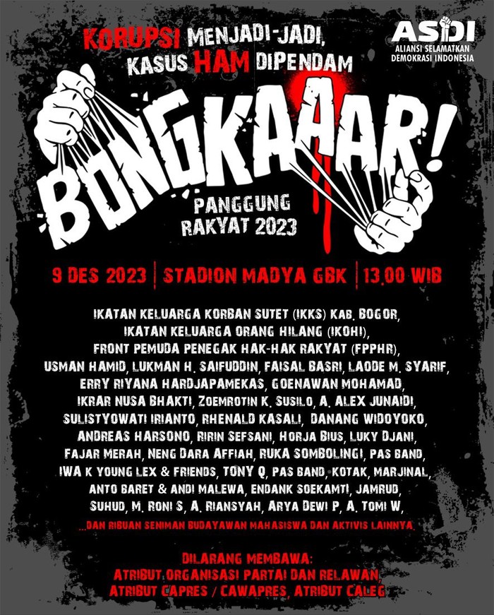 Panggung Rakyat Bongkar