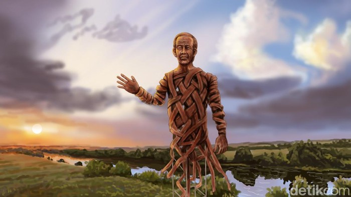 Ilustrasi Patung Jokowi