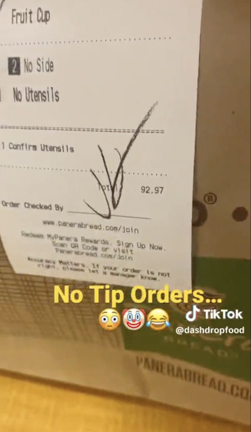 Pengantarnya Tidak Diberi Tip, Pesanan Makanan Rp 1,4 Juta Ini 'Dicuekin'