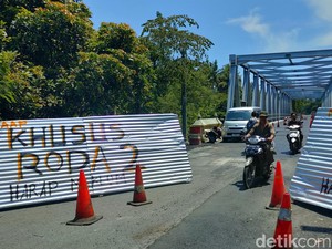 Belum Resmi Dibuka, Jembatan Glagah Sudah Boleh Dilintasi Sepeda Motor
