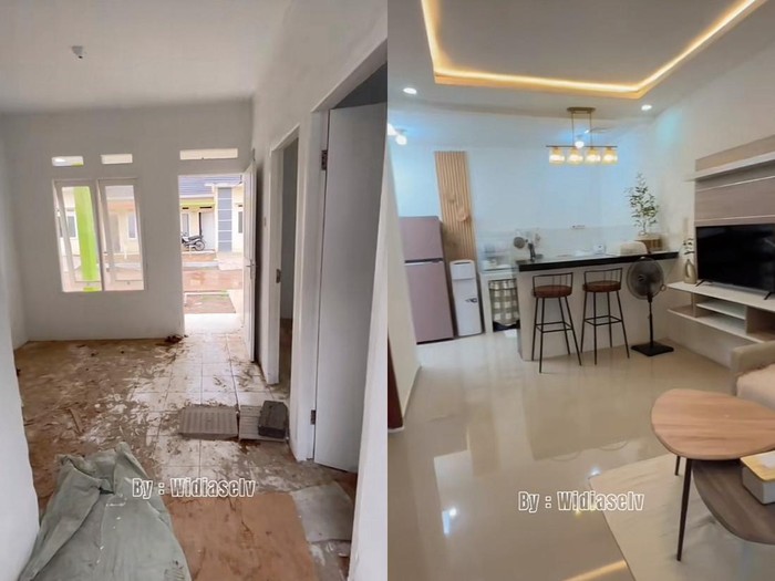 Renovasi rumah tipe 30/60 viral di TikTok. Hasilnya berhasil bikin kagum