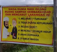 Jangan buang sampah sembarang. Jagalah lingkungan tetap bersih dengan membuang sampah di tempatnya. Yuk bisa, yuk!
