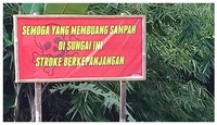 Jangan buang sampah sembarang. Jagalah lingkungan tetap bersih dengan membuang sampah di tempatnya. Yuk bisa, yuk!