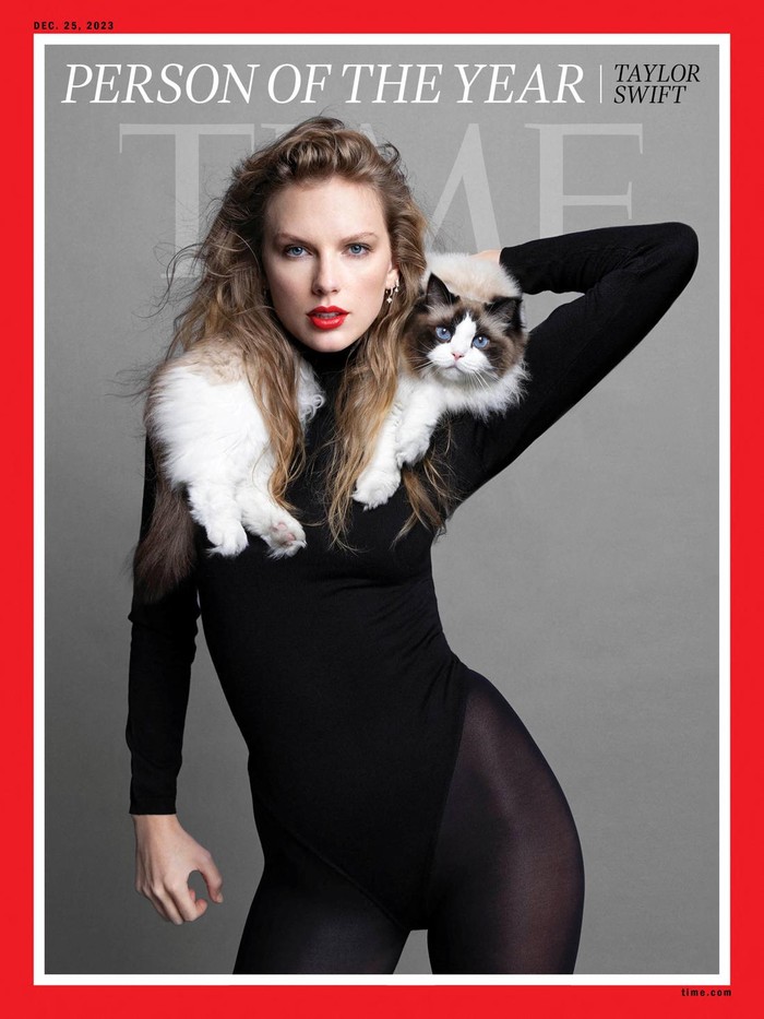 Taylor Swift Jadi Person of the Year 2023 Versi Majalah TIME Singer/songwriter Taylor Swift appears on the cover of Time Magazine's 2023