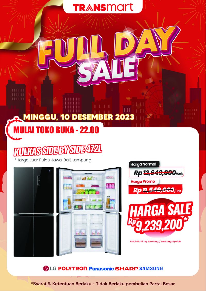 Transmart Full Day Sale-Kulkas