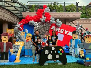 7 Foto Ultah ke-7 Arsya Hermansyah Bertema Lego, Meriah Walau Hanya di Rumah