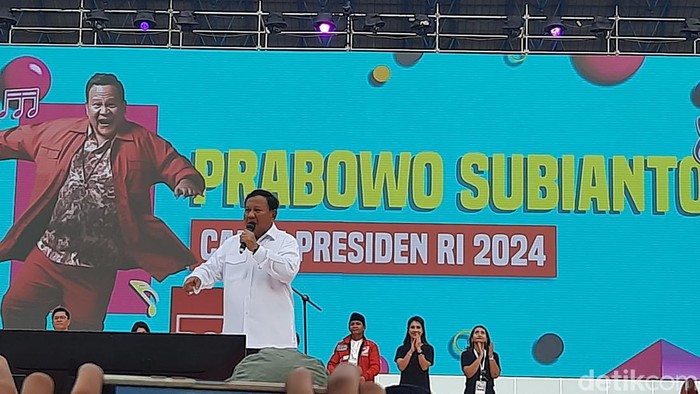 Capres Prabowo Subianto di HUT ke-9 PSI di Semarang, Sabtu (9/12/2023)