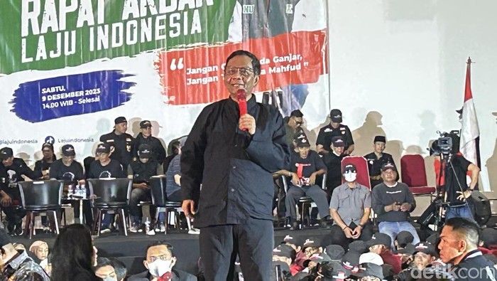 Cawapres nomor urut 3 Mahfud Md (Kadek/detikcom).