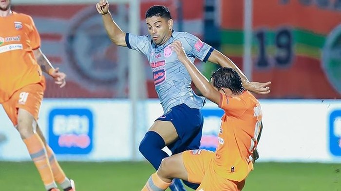 Duel Borneo FC melawan PSIS Semarang di Stadion Segiri Samarinda, Sabtu (9/12/2023) malam.