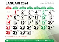 Link Kalender 2024 Lengkap Dengan Tanggal Merah Dan Cuti Bersama PDF