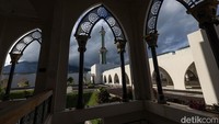 Penampakan kemegahan Masjid Agung Natuna di wilayah Ranai, Kabupaten Natuna.
