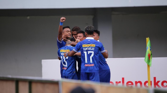 PSIM Jogja saat menghadapi Malut United di Stadion Mandala Krida, Jogja, Sabtu (25/11/2023).