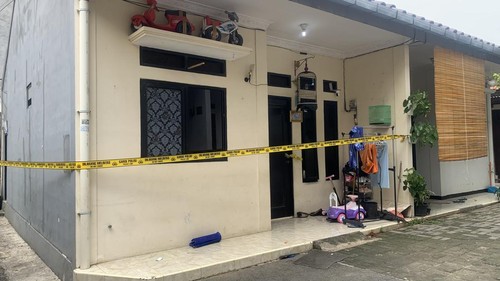 Rumah kontrakan tempat Panca Darmansyah KDRT istri dan bunuh 4 anak kandungnya, Jagakarsa, Jaksel.