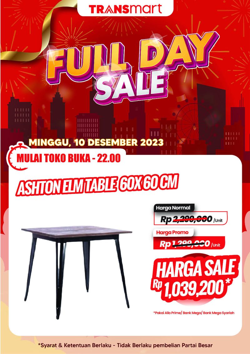 Transmart Full Day Sale-Meja