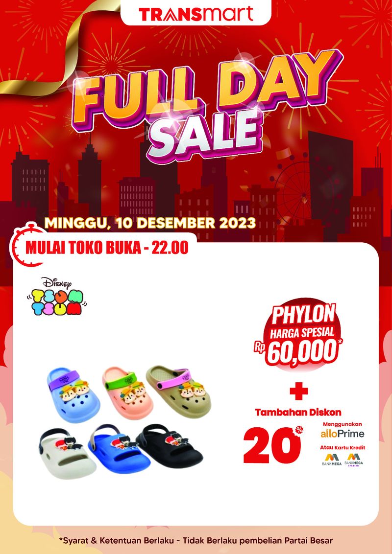 Transmart Full Day Sale-Sandal + Sepatu