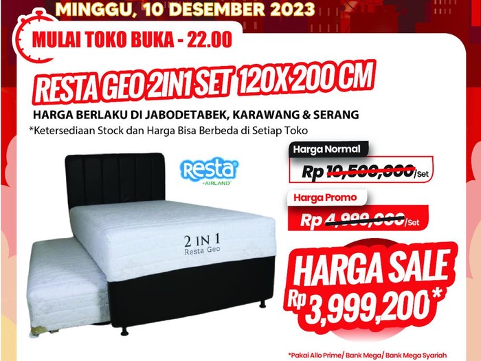 Transmart Full Day Sale- Tempat Tidur 2 in 1