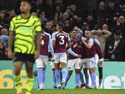 Aston Villa menggebrak papan atas Klasemen Liga Inggris. Villa sementara duduk di peringkat dengan 35 poin dari 16 laga (AP)