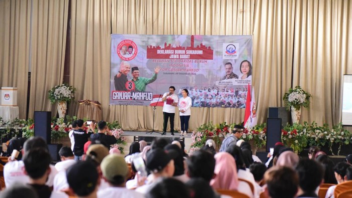 Deklarasi dukungan untuk Ganjar-Mahfud di Sukabumi.