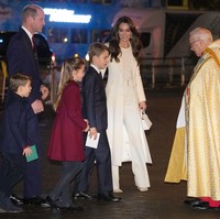Pengeran William dan Kate Middleton datang dalam kapasitasnya sebagai pengorganisir acara. Sejak tiga tahun lalu mereka menggelarnya untuk menyambut Natal sekaligus menggalang dana. (Foto: Chris Jackson/Pool via AP)