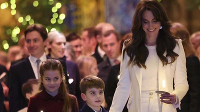 Inspirasi Warna Baju untuk Malam Natal ala Kate Middleton, White on White